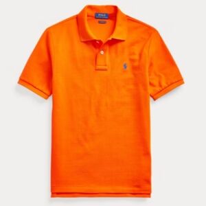 Polo Ralph Lauren Youth Boys Girls Orange Mesh Classic T-shirt Top